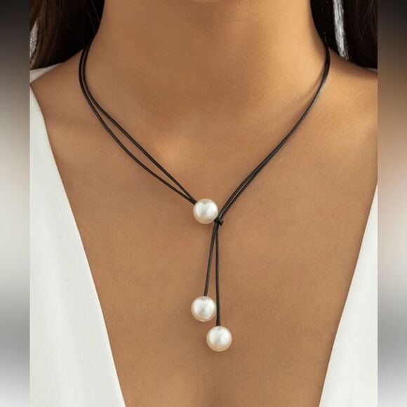 Boho Pearl Necklace A1341 - Picture 1 of 5
